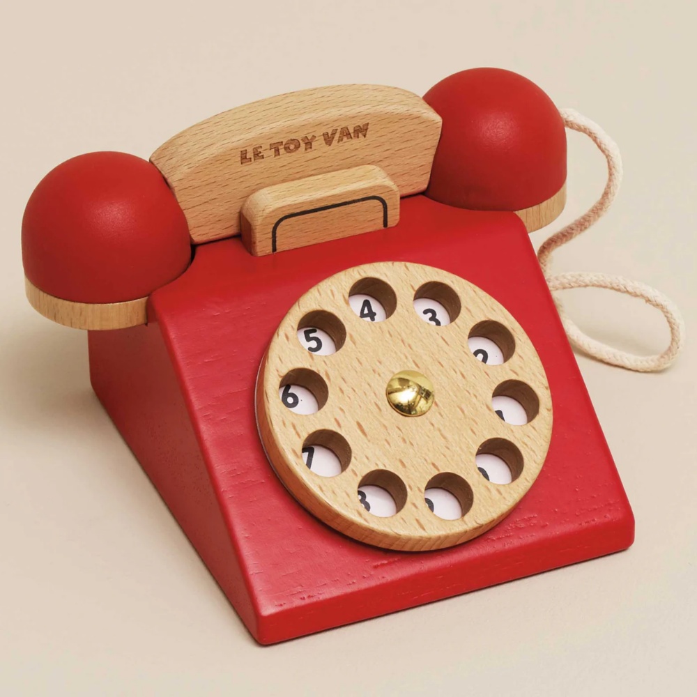 Le Toy Van - Vintage Wooden Phone - Image 2
