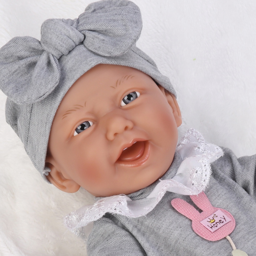 Baby Doll with Vinyl Body, Pacifier & Rattle - 40cm - Image 3