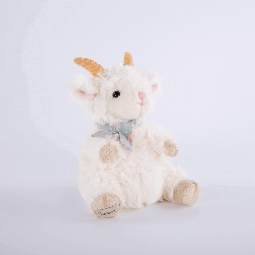 Gabriel - Plush Animal Soft Toy - Agnelle Goat - 18cm - Image 3
