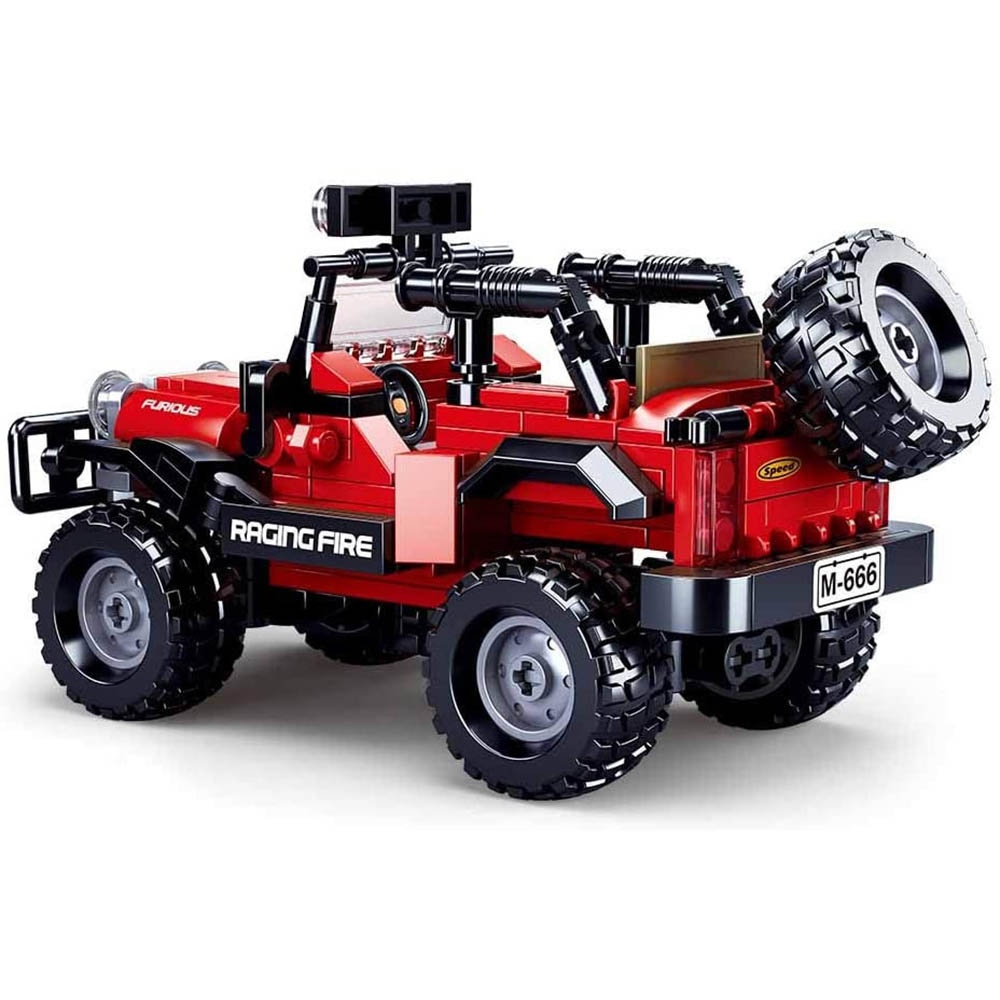 Sluban Building Set: Model Bricks - Jeep - 253pcs - Image 2