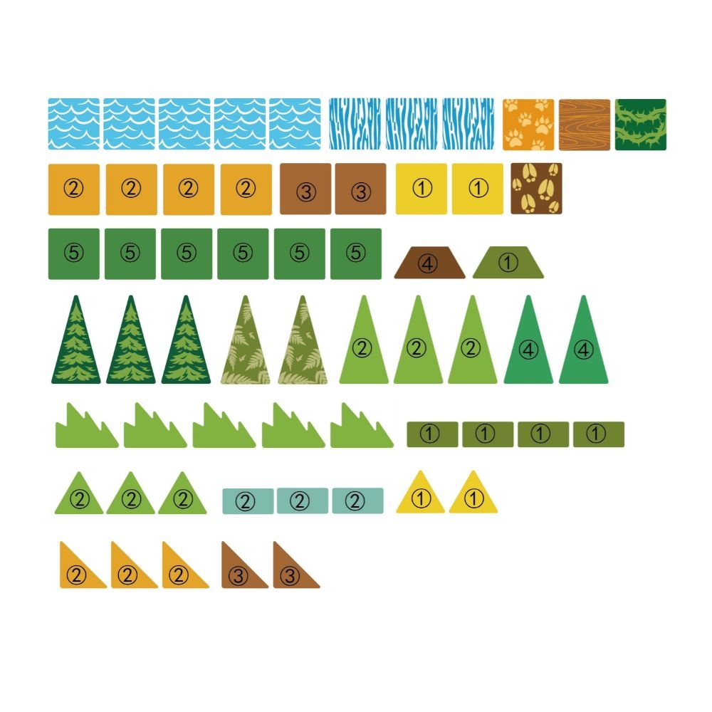 Magnetic Tiles - Jungle Animals Set - 65 Pieces - Image 4
