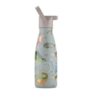 Cool Bottles - Kids Triple-Insulated Water Bottle - Dinos Planet 260ml