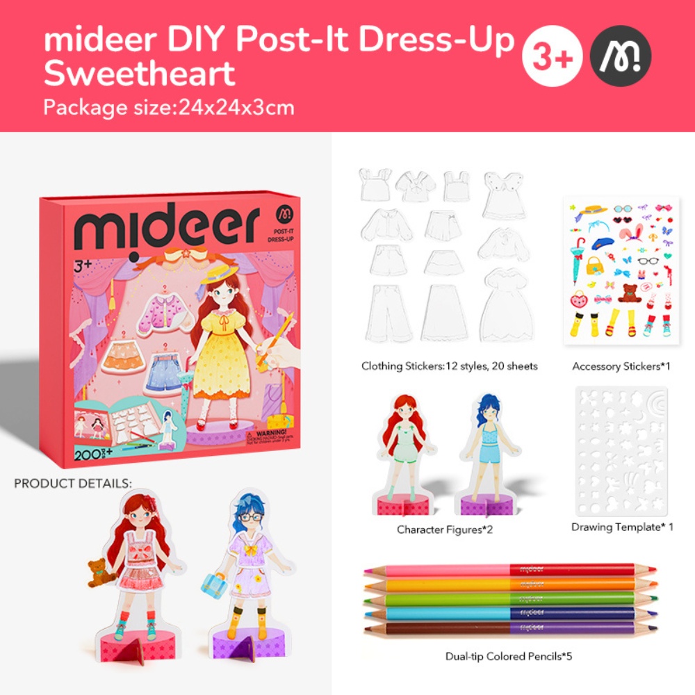 Mideer - Dress-Up Collage Arts & Crafts Set: Sweetheart - Image 2