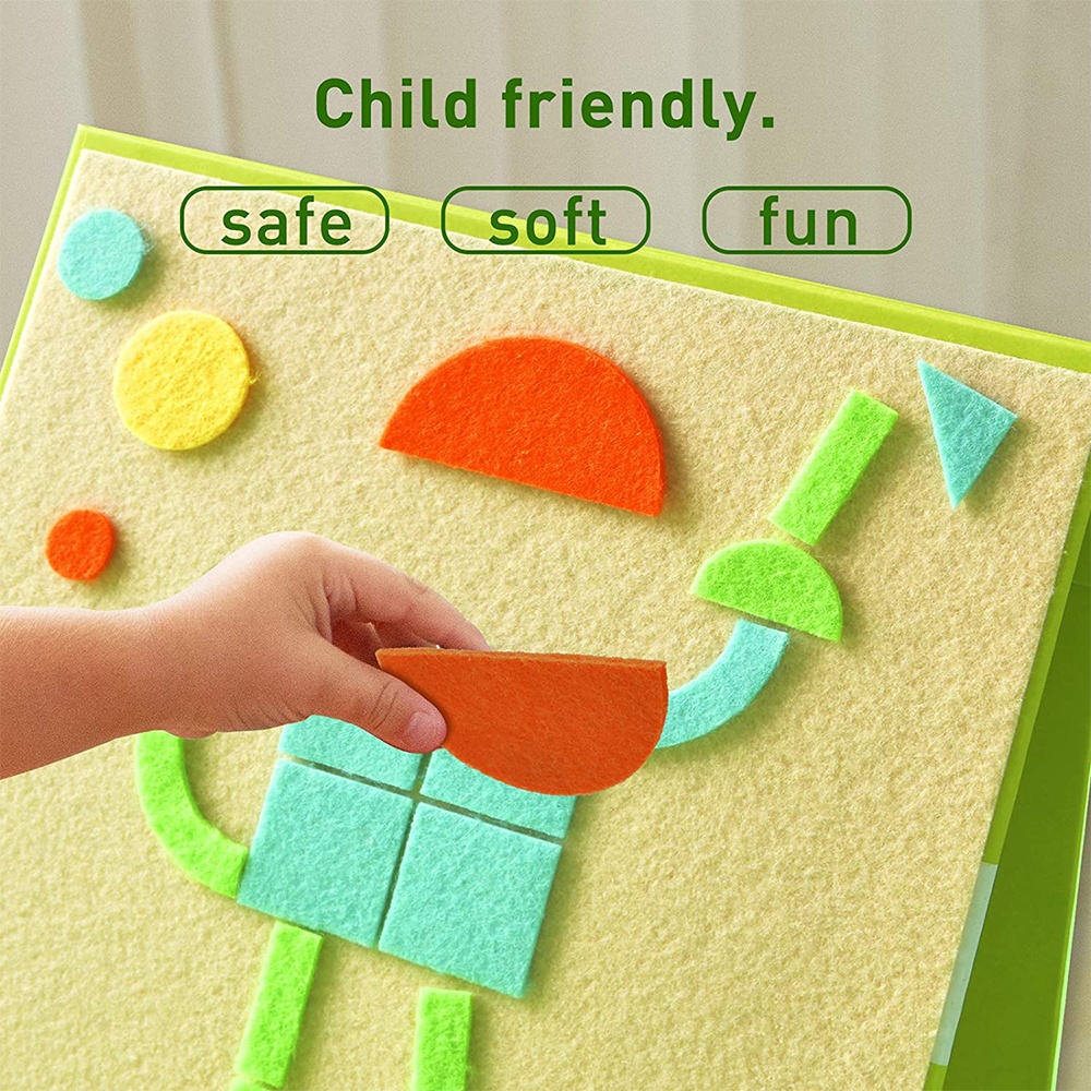 Mideer - Geometric Felt Puzzle - 157pcs - Image 2