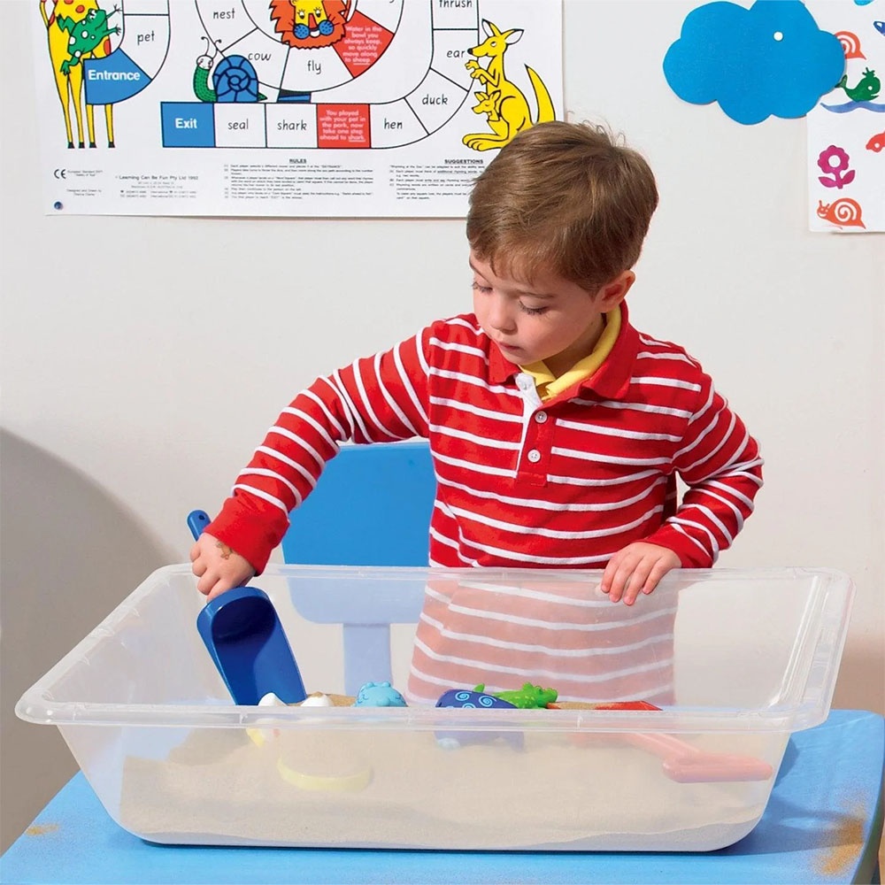 EDX Education - Sand & Water Sensory Tray - Translucent - 1 Piece