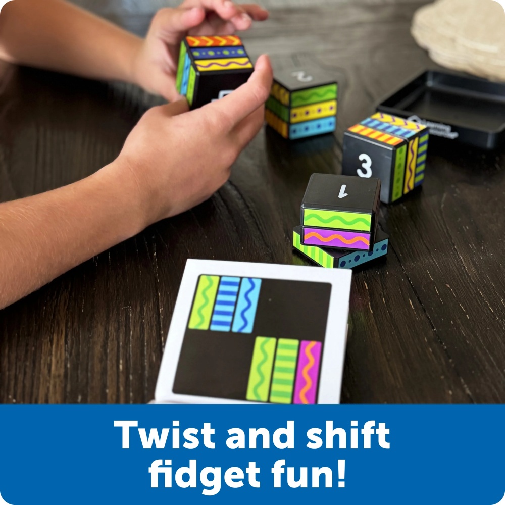 Learning Resources - Brainometry™ Cubed Shape & Fidget Kids Travel Puzzle Game - Image 4