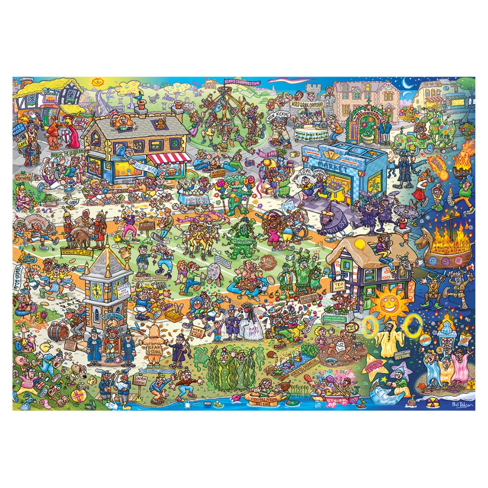 Gibsons - Jokesaws: Barmy Britain - 1000 Piece Jigsaw Puzzle - Image 2