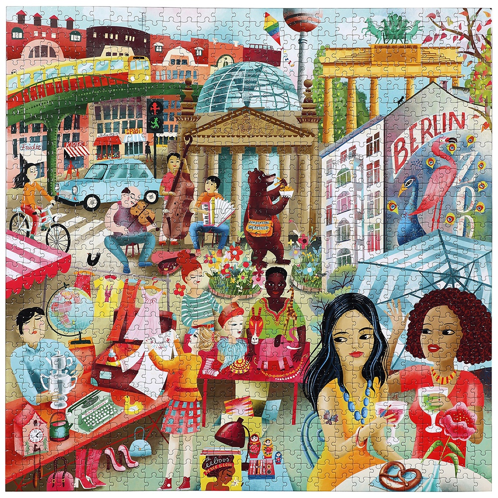 eeBoo - Berlin Life 1000 Piece Puzzle - Image 2