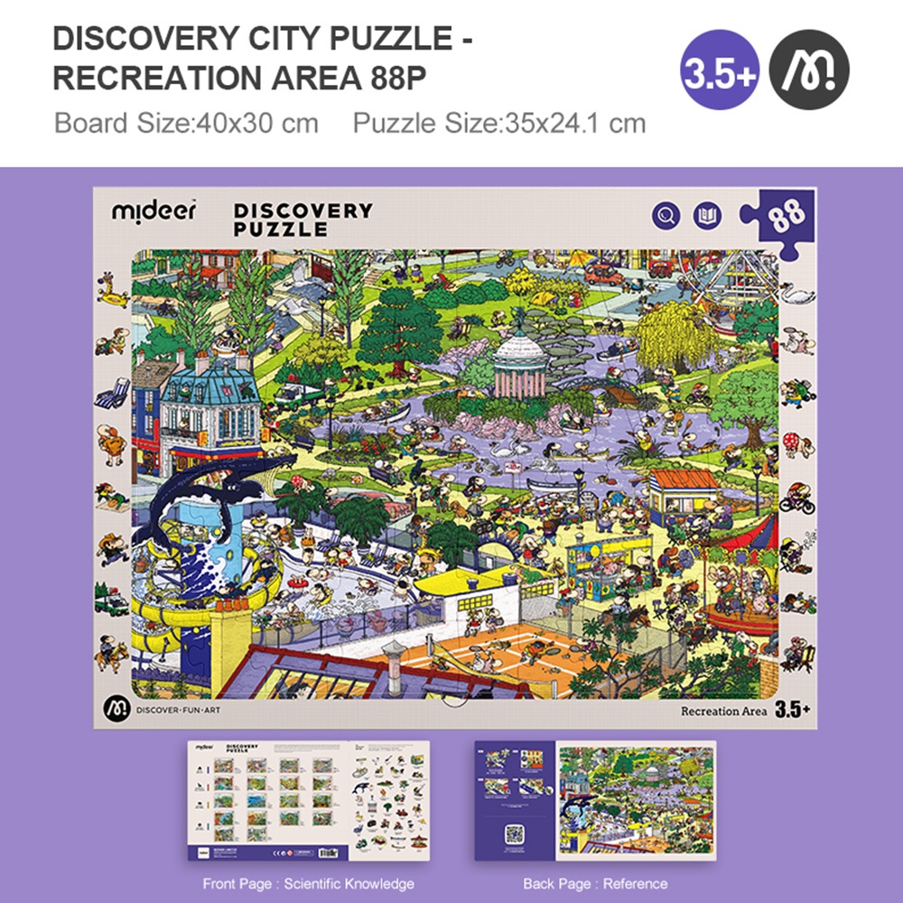 Mideer - Big City Small City Discovery Puzzle: 88 Pieces - Image 2