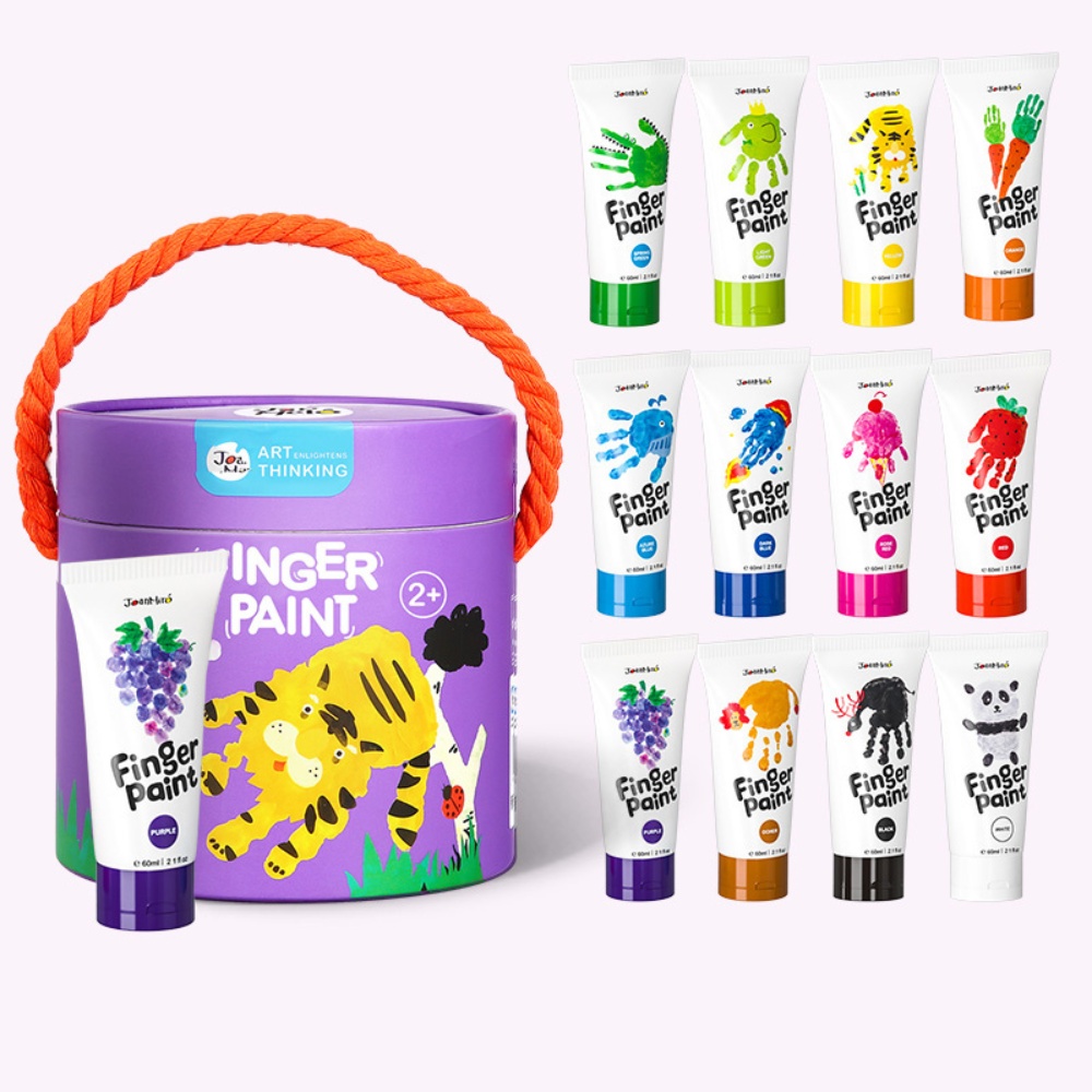 Jar Meló - Finger Paint - Non-Toxic & Safe for Kids - 12 Colours - Image 2