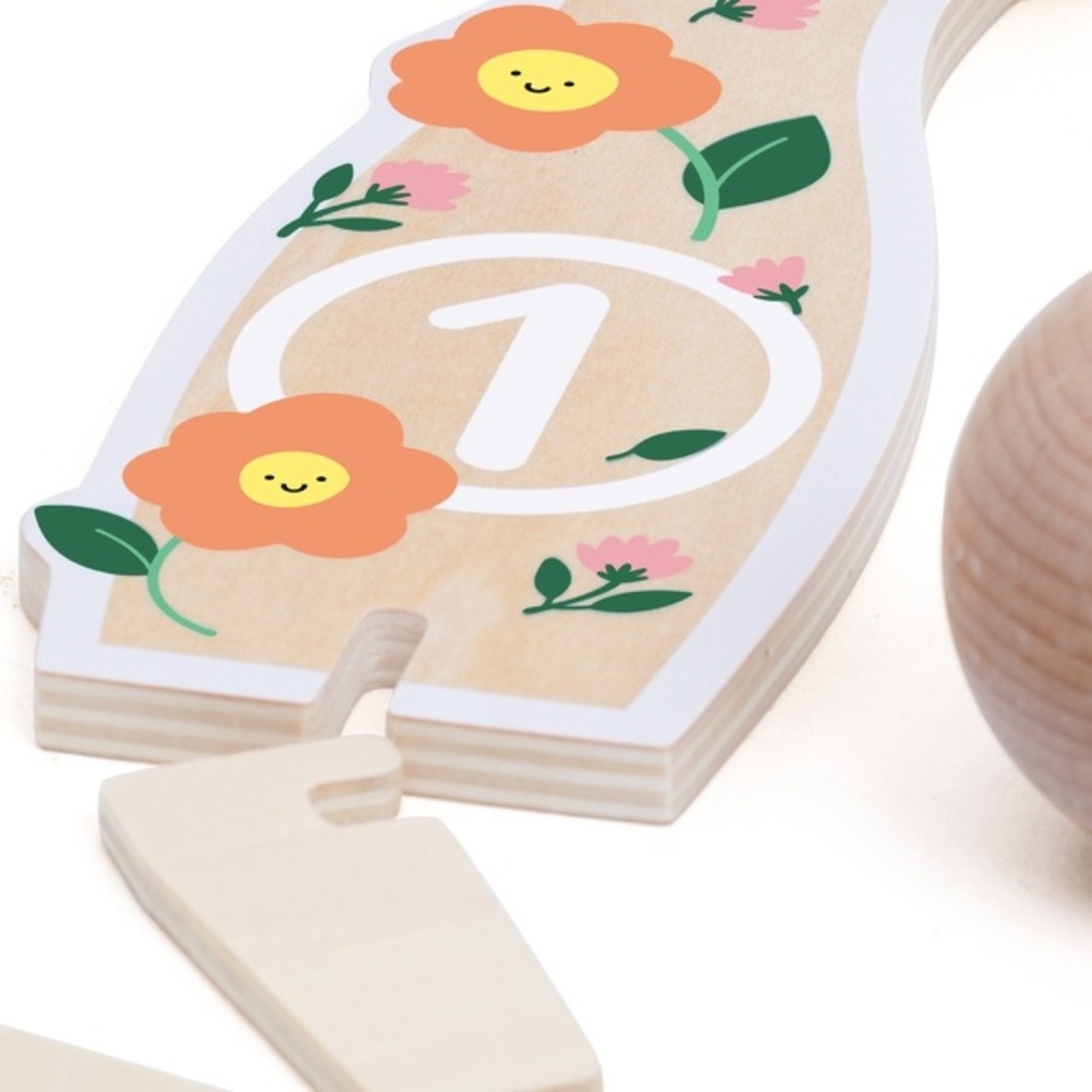 Classic World - Flower Bowling - Wooden Game - 14pcs - Image 7