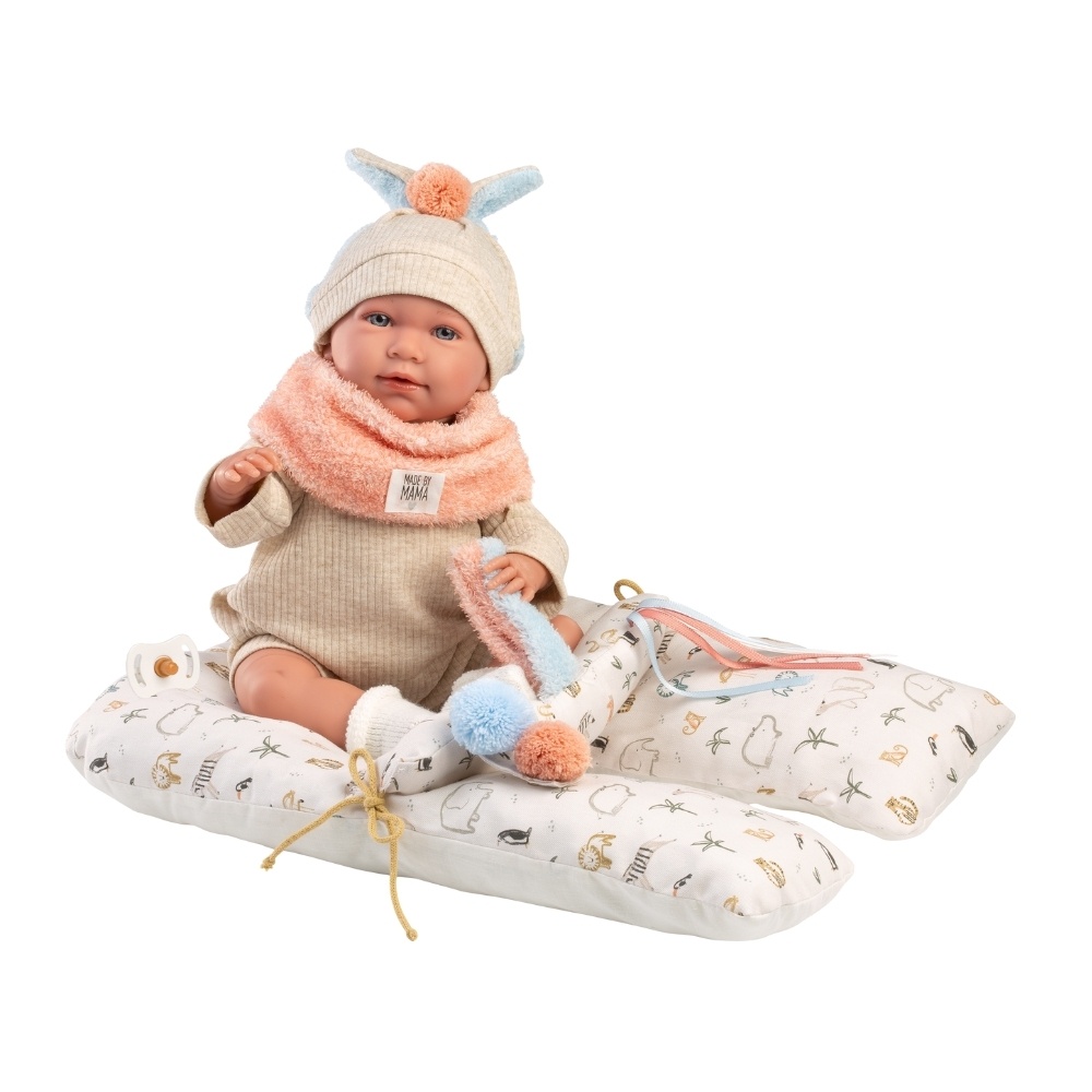 Llorens - Baby Girl Doll with Crying Mechanism, Clothing & Cushion: Mimi - 42cm - Image 6