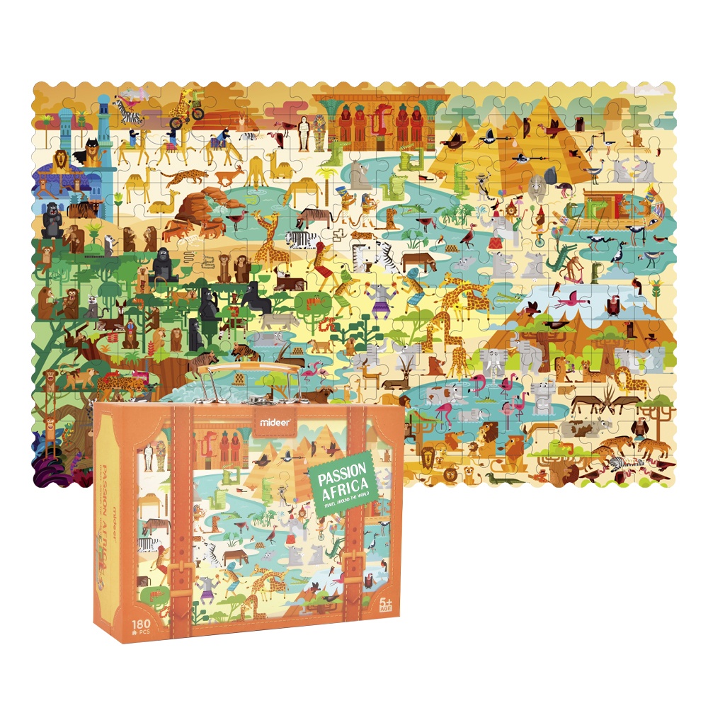 Mideer - Travel Around the World Puzzle - Passion Africa - 180pcs
