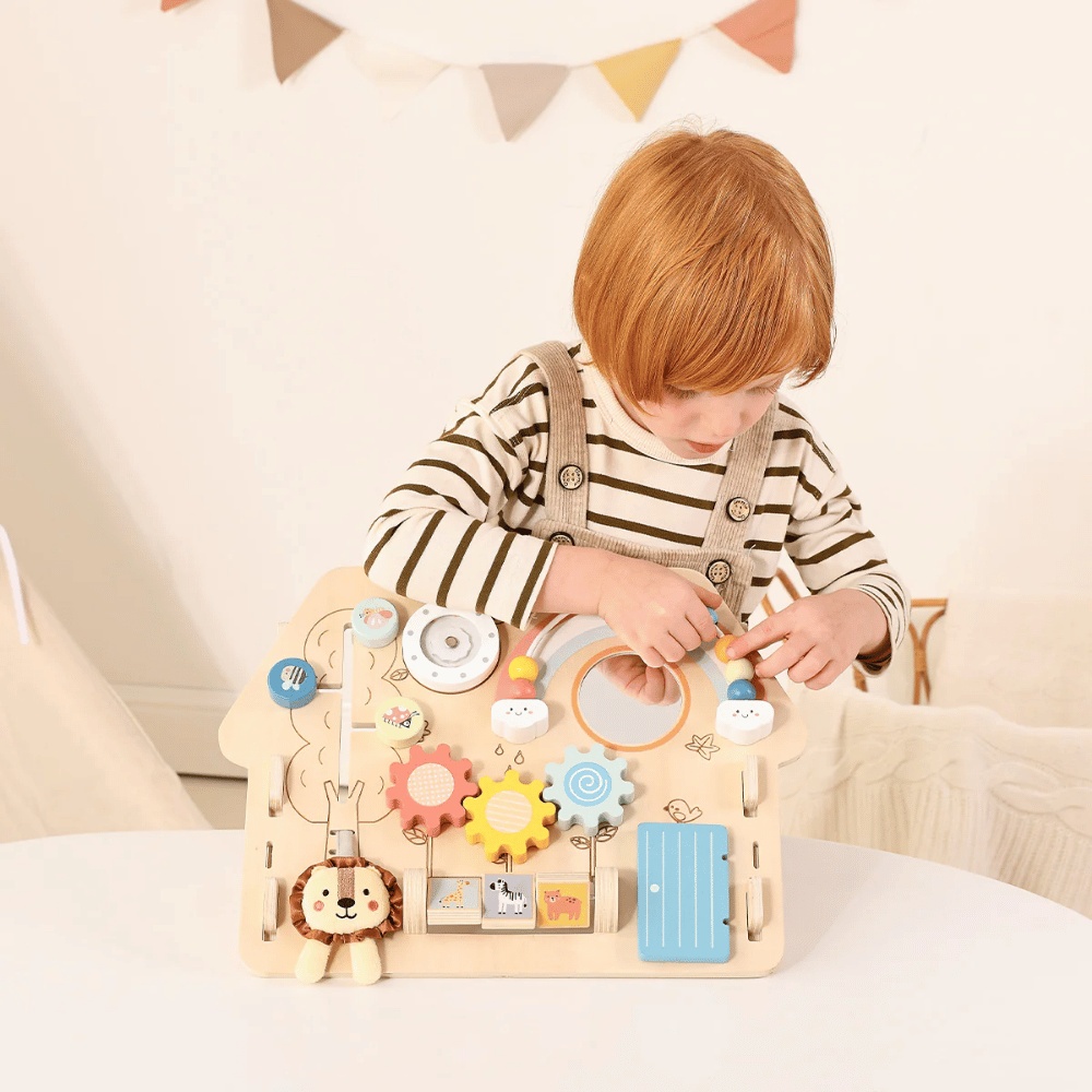 TookyToy - 2-in-1 Montessori Activity Busy Board - Image 2