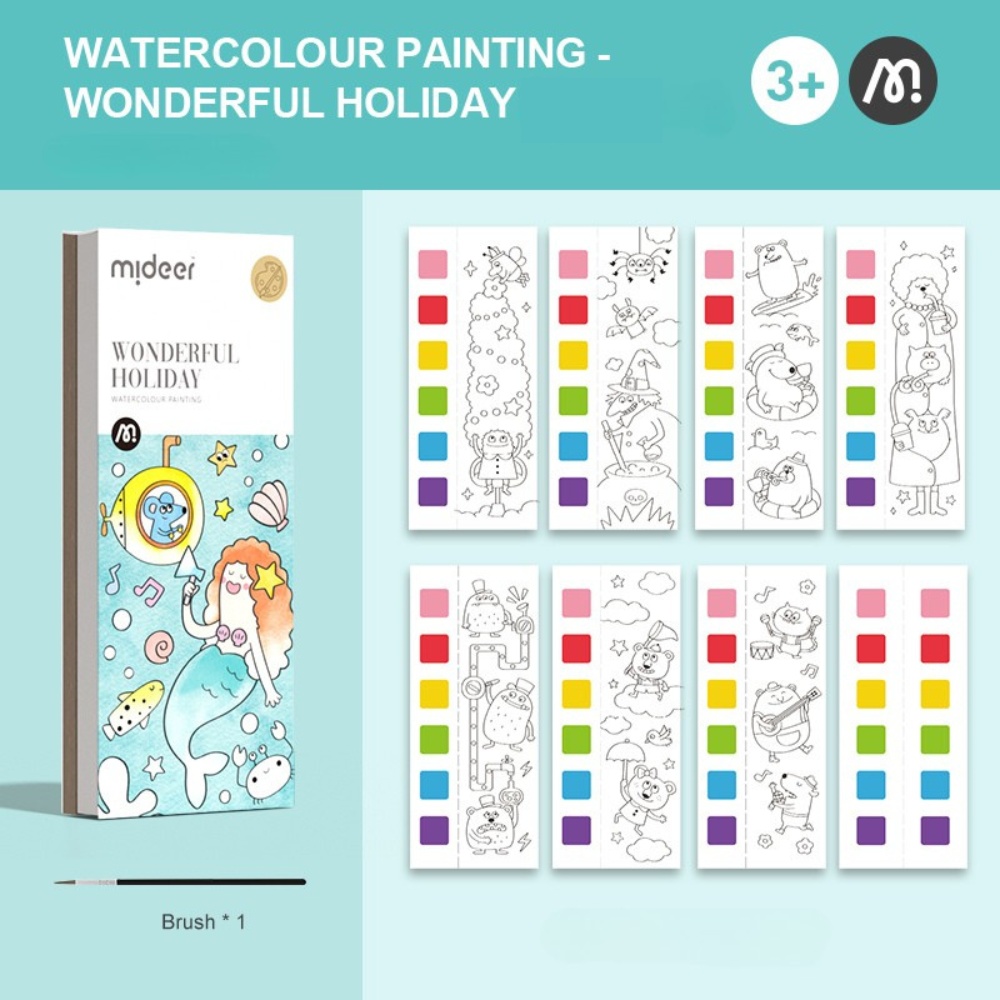 Mideer - Watercolour Painting Set - Travel Size - Wonderful Holiday - Image 2