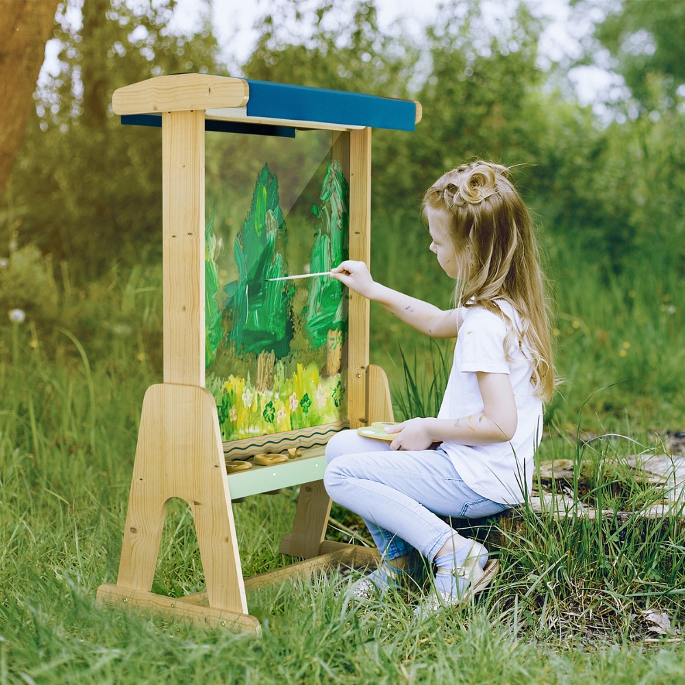 TopBright - Outdoor Painting Art Easel with Double-Sided Clear Board - 5pcs - Image 2
