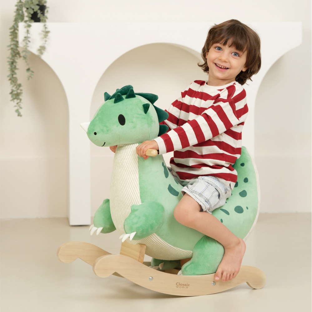 Classic World - Wooden Rocking Dinosaur - 64 x 31 x 60 cm - Image 4
