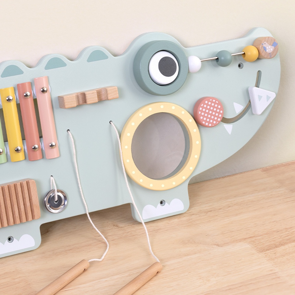 TookyToy - Wooden Crocodile Activity Wall Mounted Learning Toy - Image 7