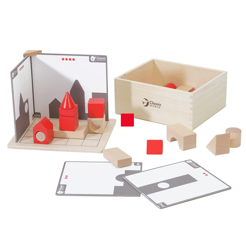 Classic World - Building Blocks - Spatial Thinking Game & Activity Cards