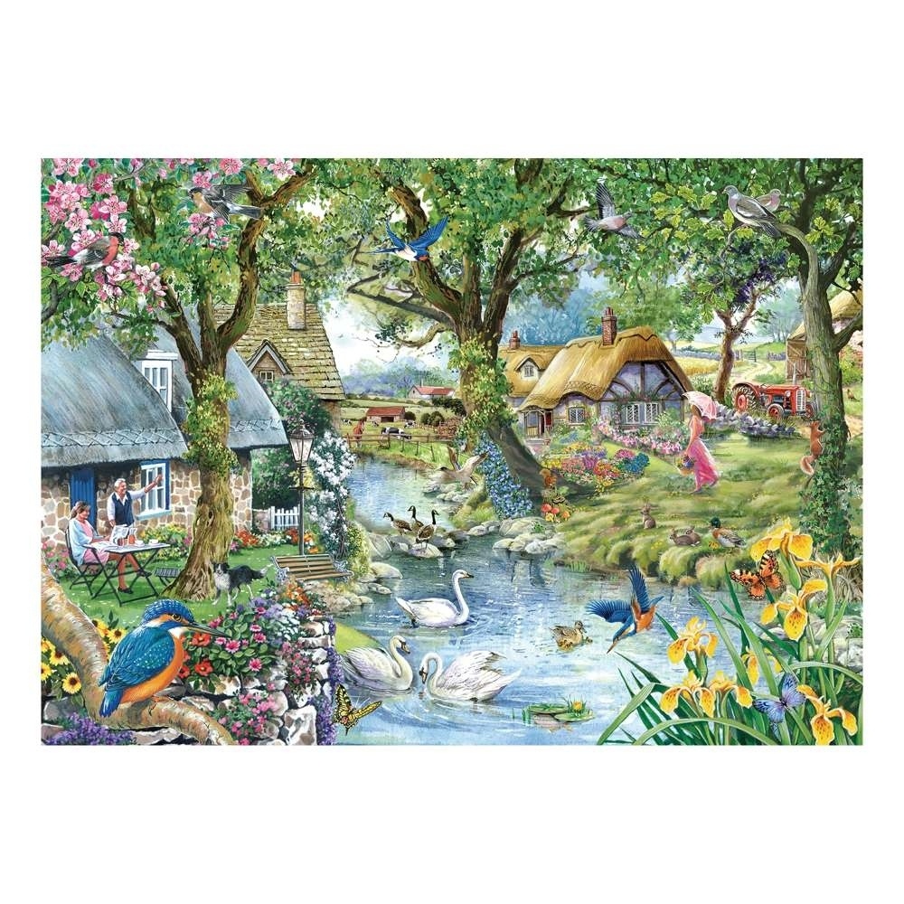 House of Puzzles - Kingfisher Cottage - 1000 Piece Jigsaw Puzzle - Image 2