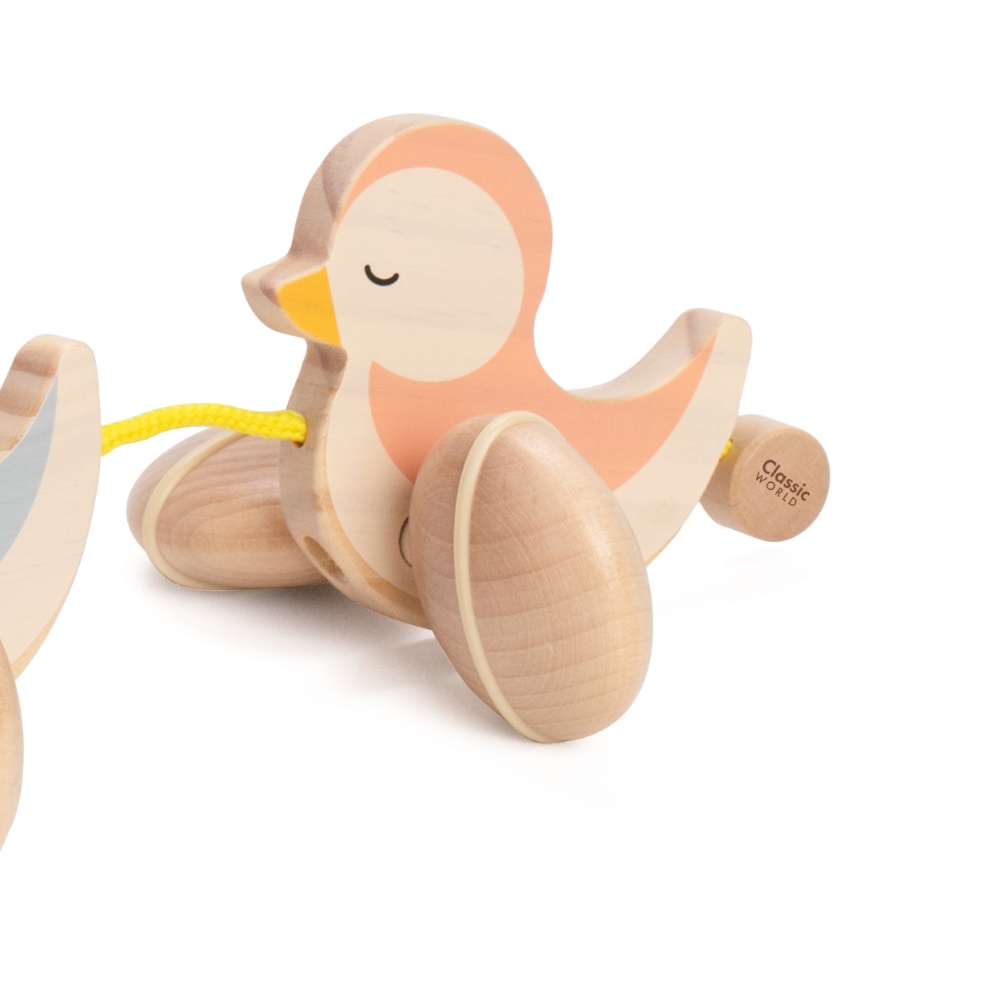 Classic World - Paddling Ducks Wooden Pull-Along Toy for Toddlers - Image 4