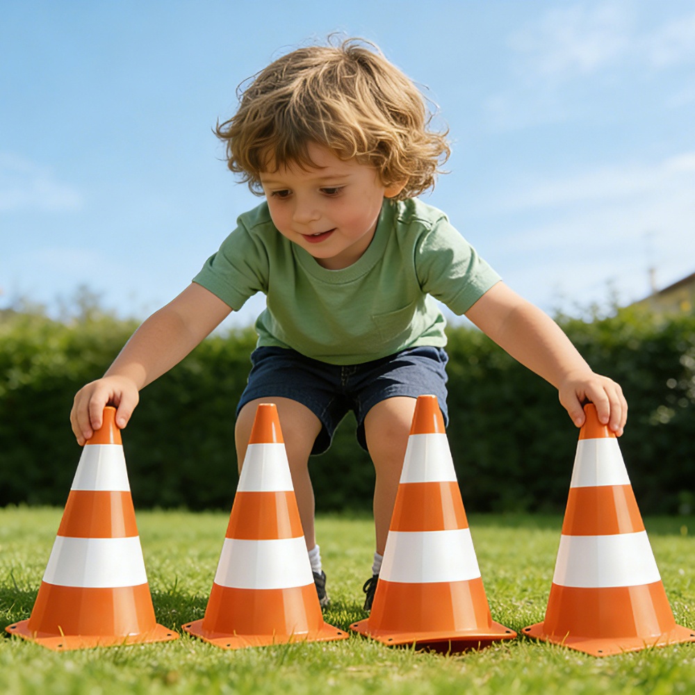 Pretend & Play Road Cones - Road Safety Role-Play Accessory - Set of 4 - Image 2