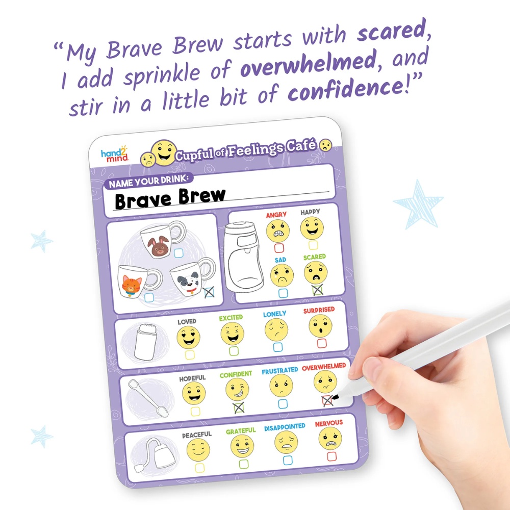 Hand2Mind - Cupful Of Feelings Cafe: Social Emotional Learning Pretend Playset - Image 3