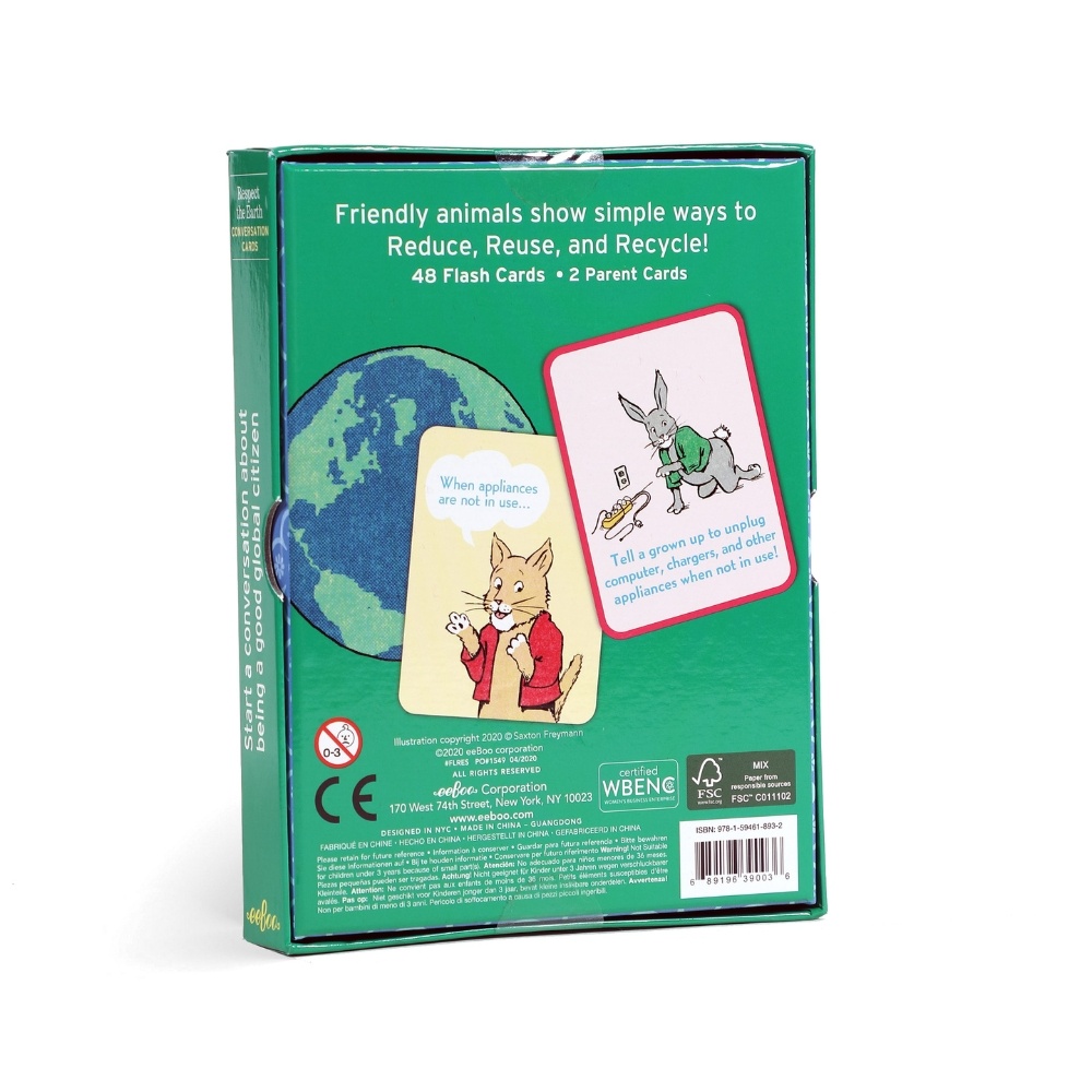 eeBoo - Respect The Earth Flash Cards - Environmental Education Learning Cards -** - Image 5
