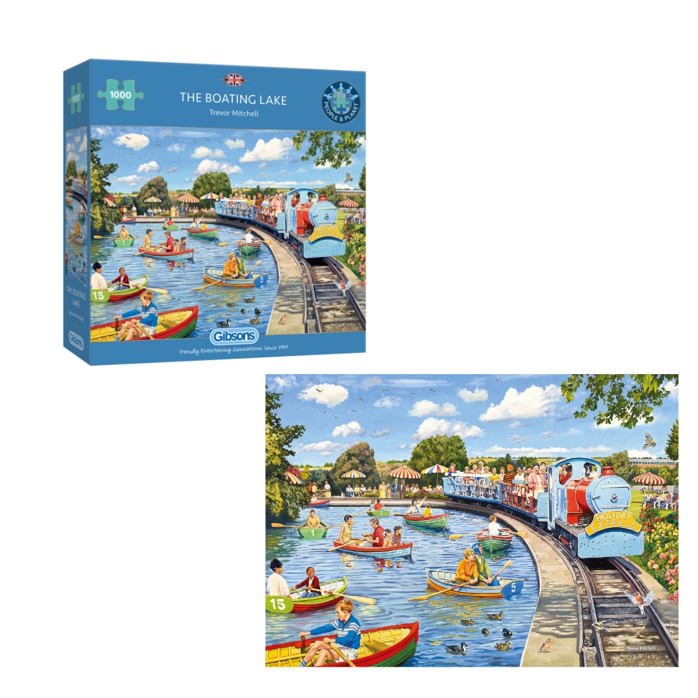 Gibsons - The Boating Lake - 1000 Piece Jigsaw Puzzle - Image 5