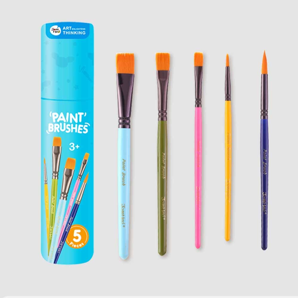Jar Meló - Paint Brushes Set - 5 Pieces Kids Art Brushes - Image 2