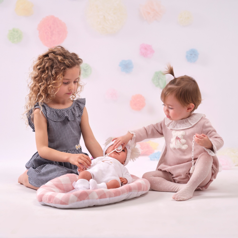 Llorens - Baby Girl Doll with Crying Mechanism, Clothing & Bed Cushion: Mimi - 42cm - Image 4