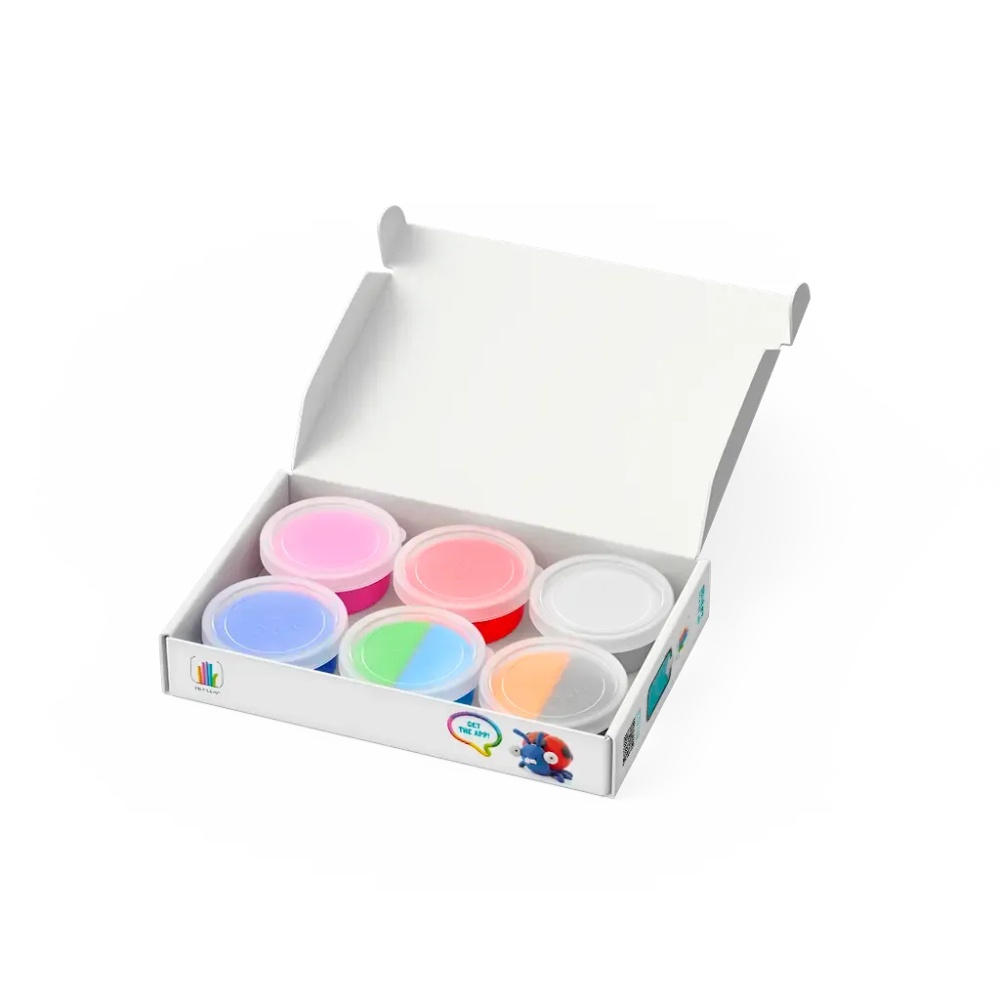 Hey Clay - Modelling Air-Dry Clay with Fun Interactive App - Ladybird, Snail, Dragonfly, Series Bugs, 6 cans - Image 6