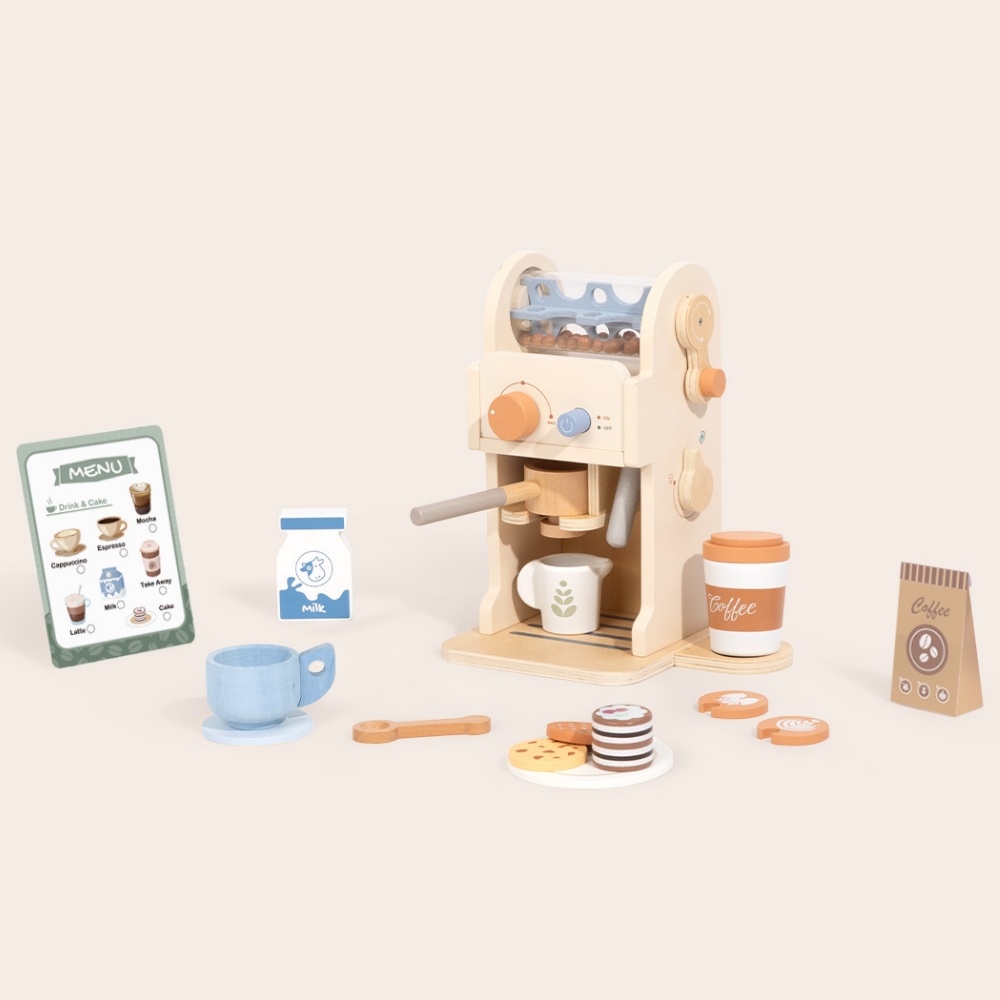 TookyToy - Pretend Play Coffee Machine Toy Set - Image 3