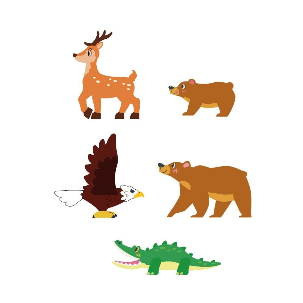 Magnetic Tiles - Forest Animals Set - 30 Pieces - Image 6