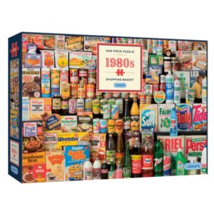 Gibsons - 1980s Shopping Basket - 1000 Piece Jigsaw Puzzle