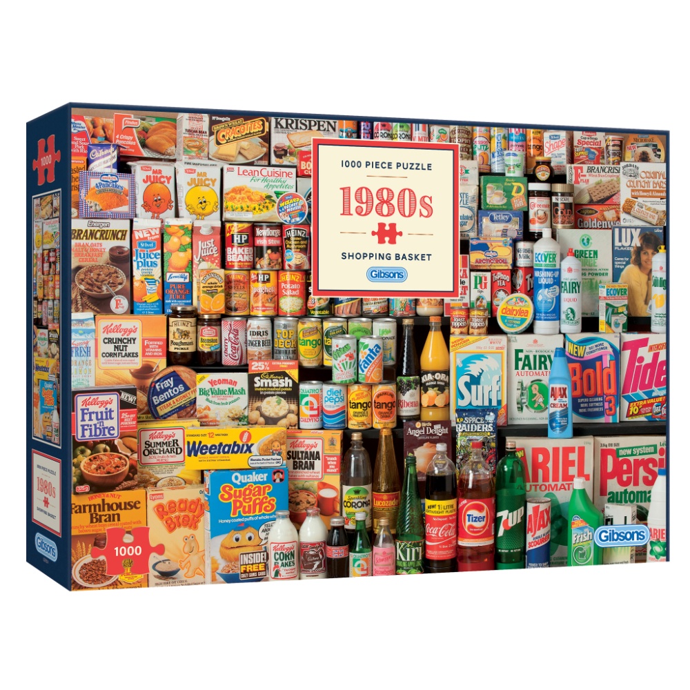 Gibsons - 1980s Shopping Basket - 1000 Piece Jigsaw Puzzle