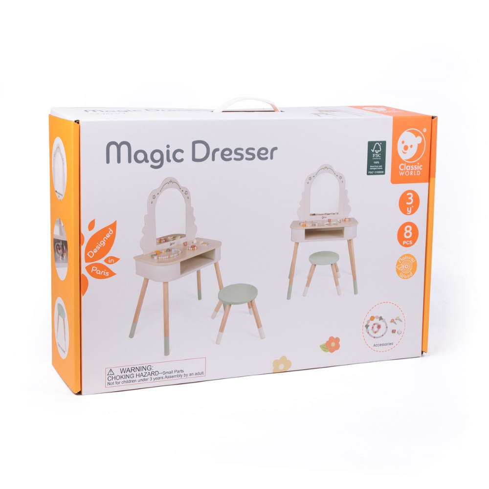 Classic World - Pretend & Play - Magic Dresser Vanity Table - Image 6