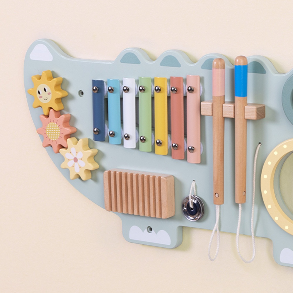 TookyToy - Wooden Crocodile Activity Wall Mounted Learning Toy - Image 5