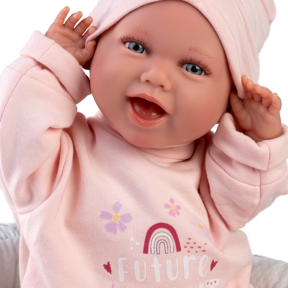 Llorens - Baby Girl Doll with Clothing & Cushion: Mimi - 42cm - Image 7