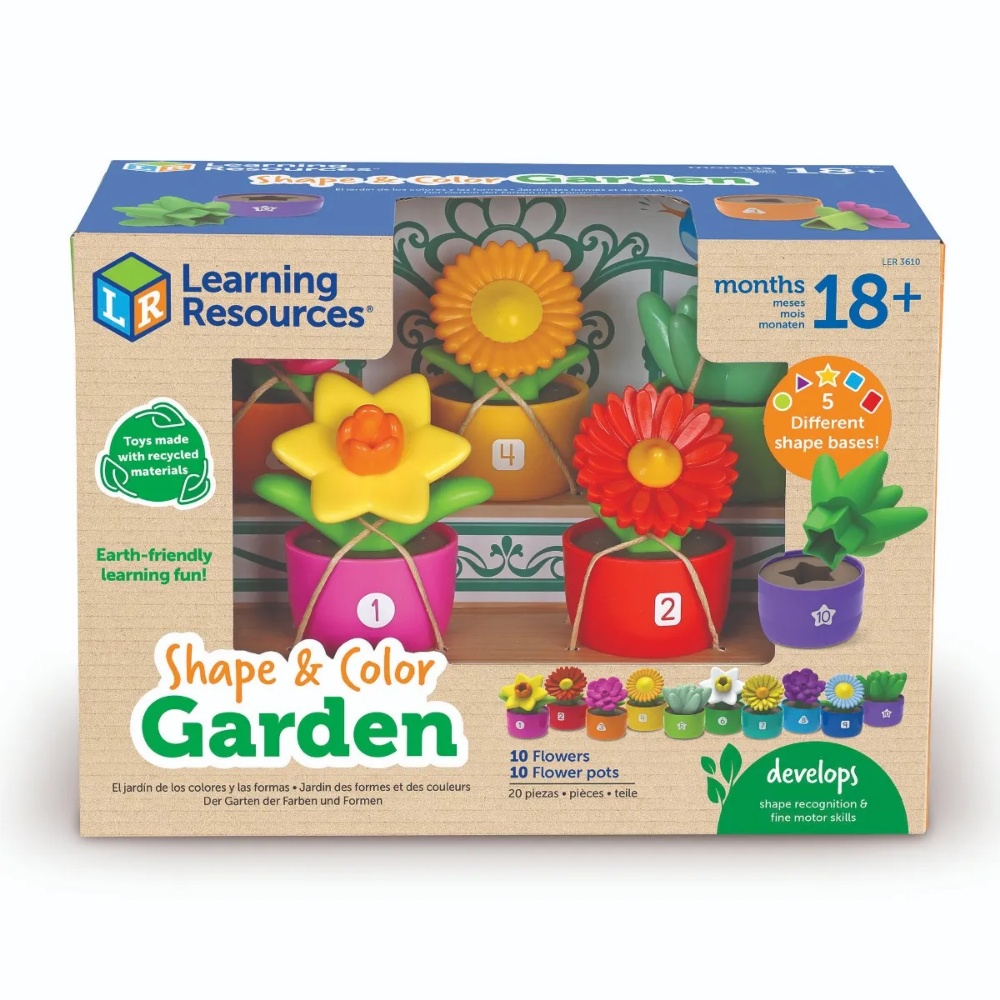 Learning Resources - Shape & Colour Garden Matching Toy