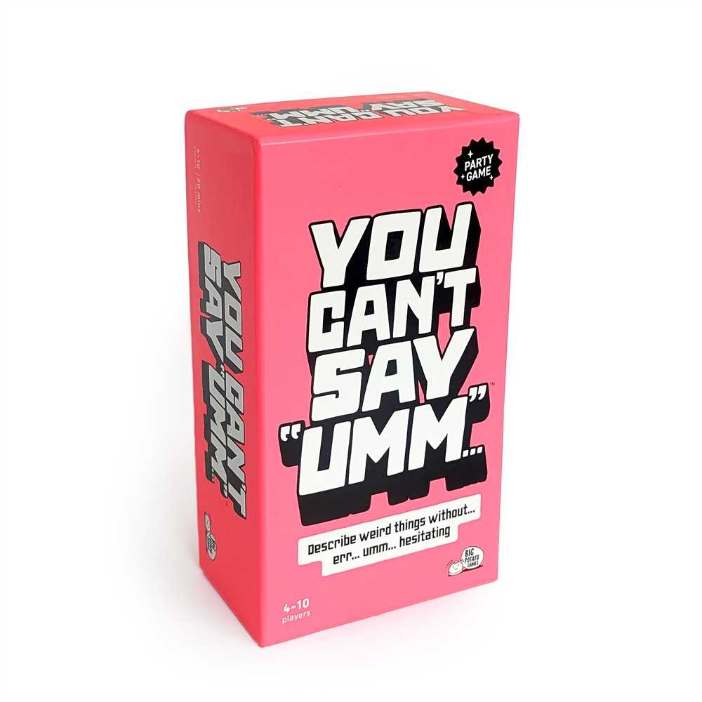 Big Potato Games - You Can't Say Umm - Family Board Game - 2-6 Players - Image 9