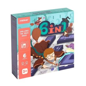 Mideer - 6 In 1 Magnetic Boardgame - Challenge The Magic House