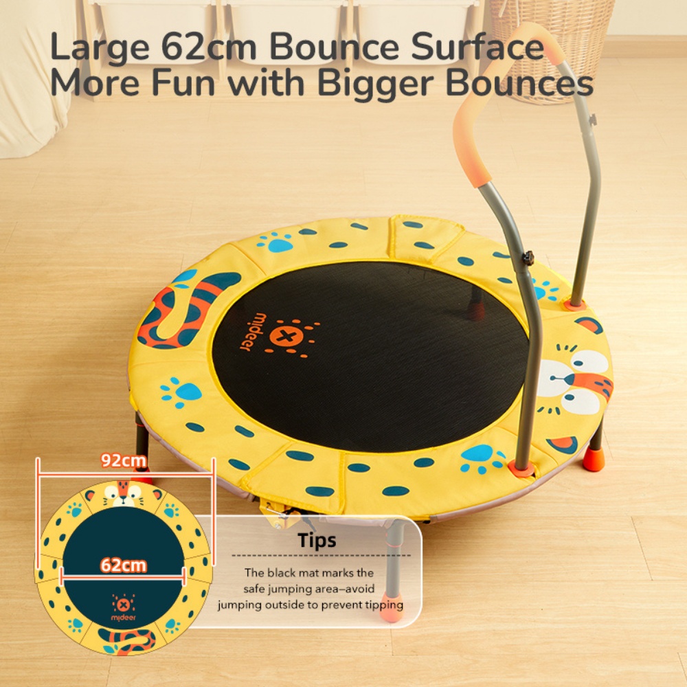 Mideer - Leap Leopard Indoor/Outdoor Kids Trampoline 92cm - Image 3
