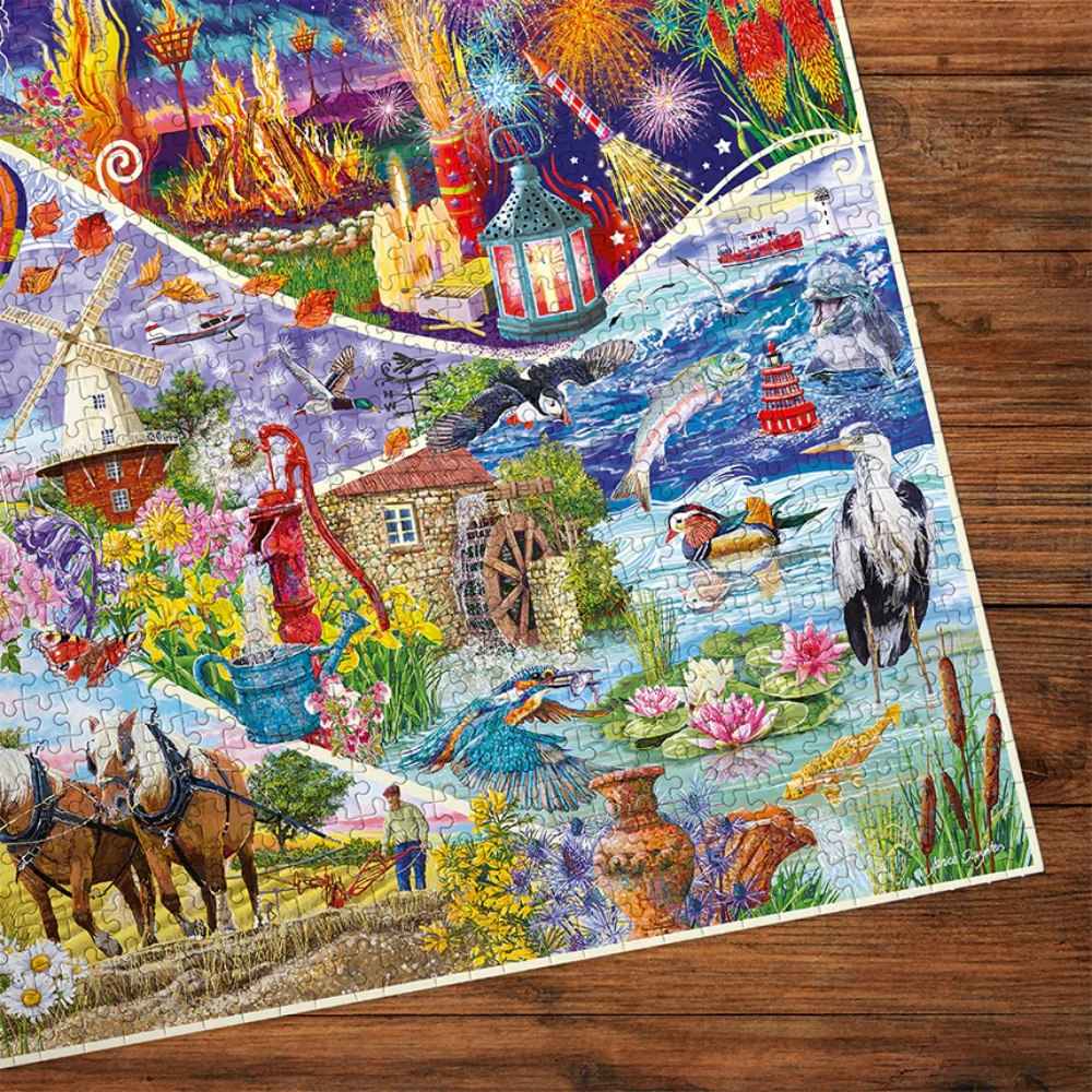 Gibsons - Elemental - 1000 Piece Jigsaw Puzzle - Image 3