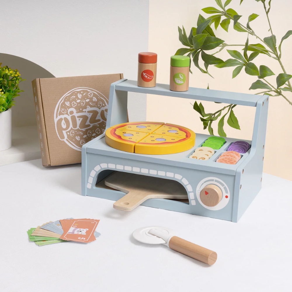 TookyToy - Pretend Play Pizza Oven Toy Set - Image 3