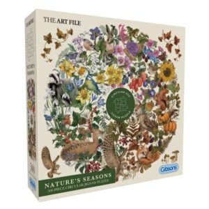 Gibsons - The Art File: Nature's Seasons - 500 Piece Circular Jigsaw Puzzle