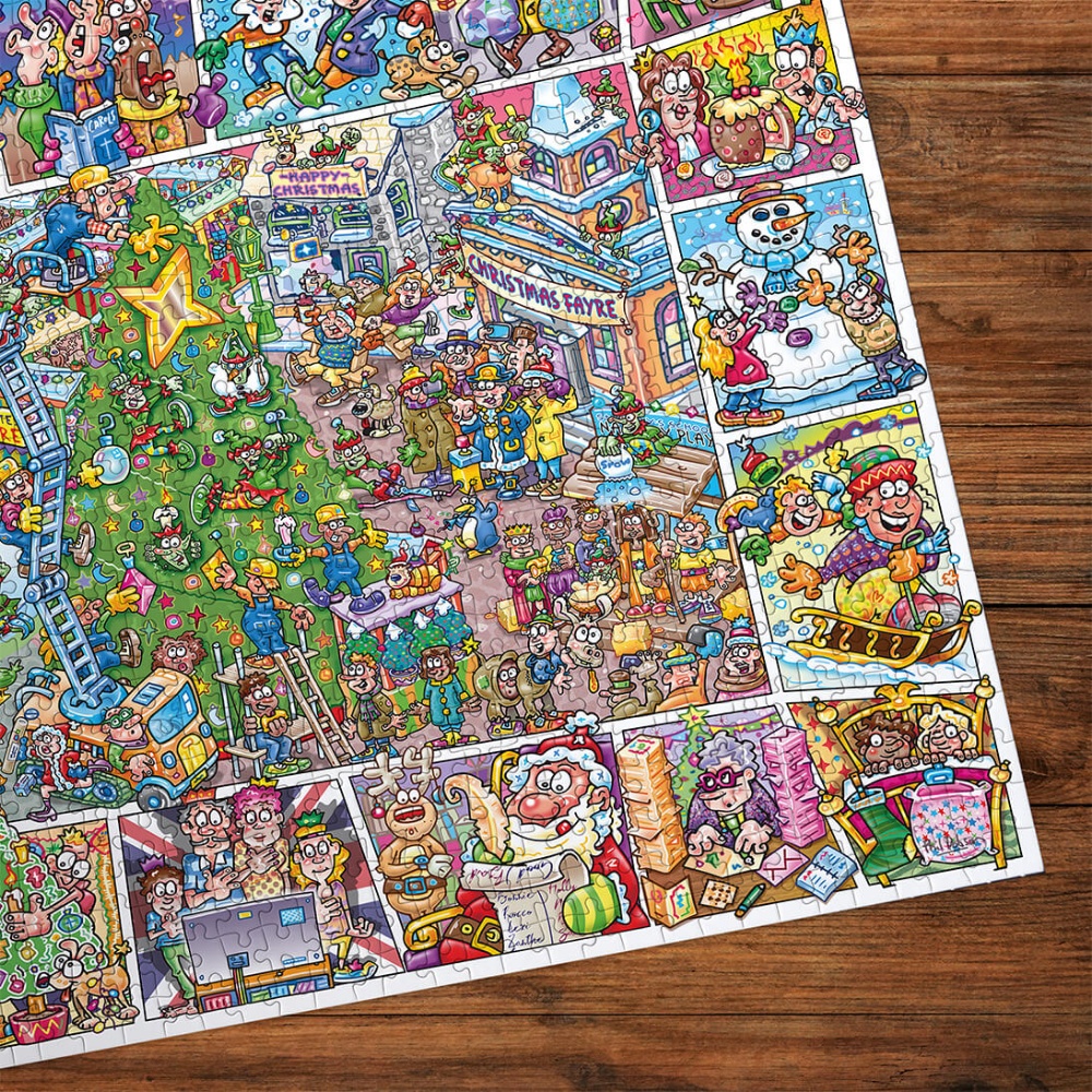 Gibsons - Jokesaws: Crackers for Christmas - 1000 Piece Jigsaw Puzzle - Image 3