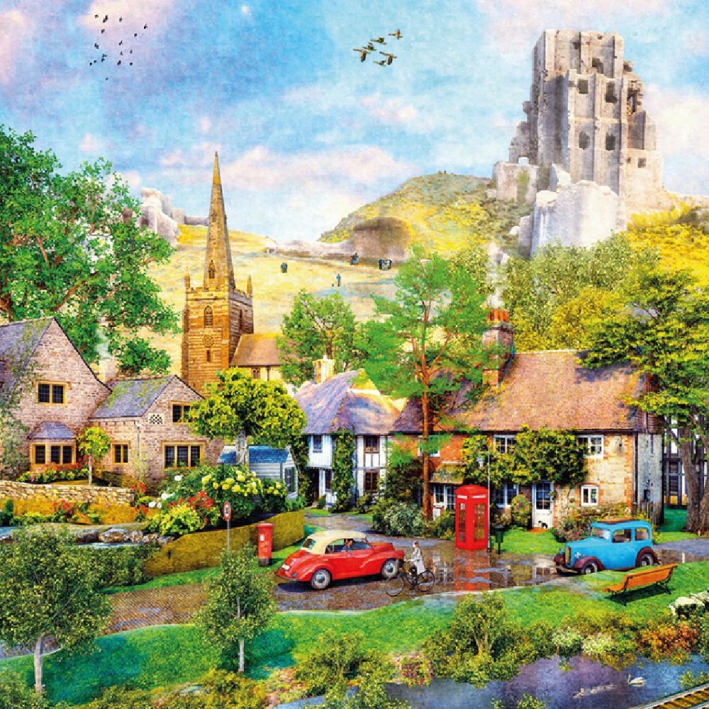 Gibsons - Below Corfe Castle - 1000 Piece Jigsaw Puzzle - Image 4