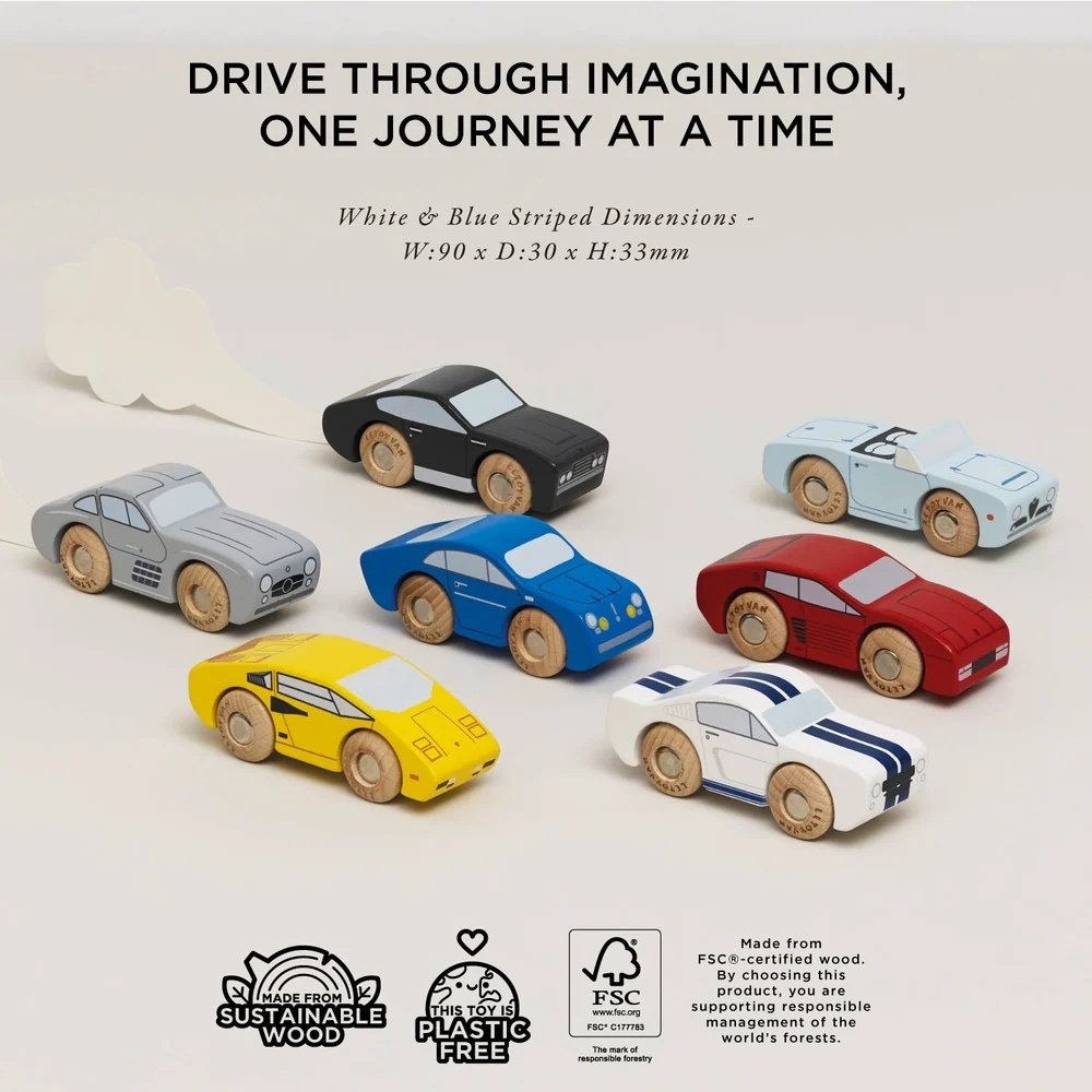 Le Toy Van - Wooden Classic Sports Toy Cars - Image 4