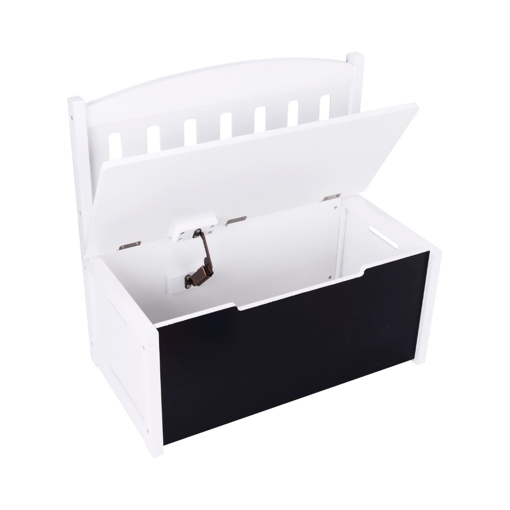 TookyToy - Wooden Toy Chest with Flip-Down Bench Seat - Image 5